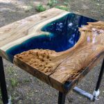 stul z epoxidove pryskyrice stůl z pryskyřice